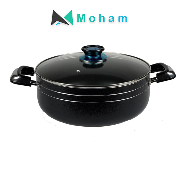 Kawashi's Finest Quality Non-Stick Dutch Oven with Glass-Lid 20Cm