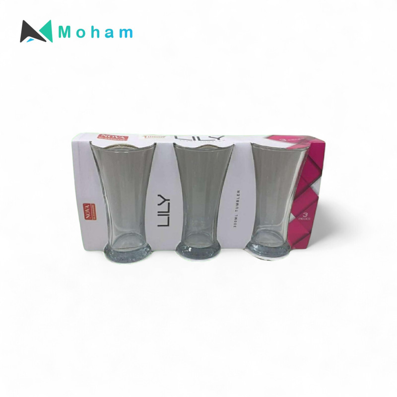 NOVA LILY 300ML TUMBLER-3PCS