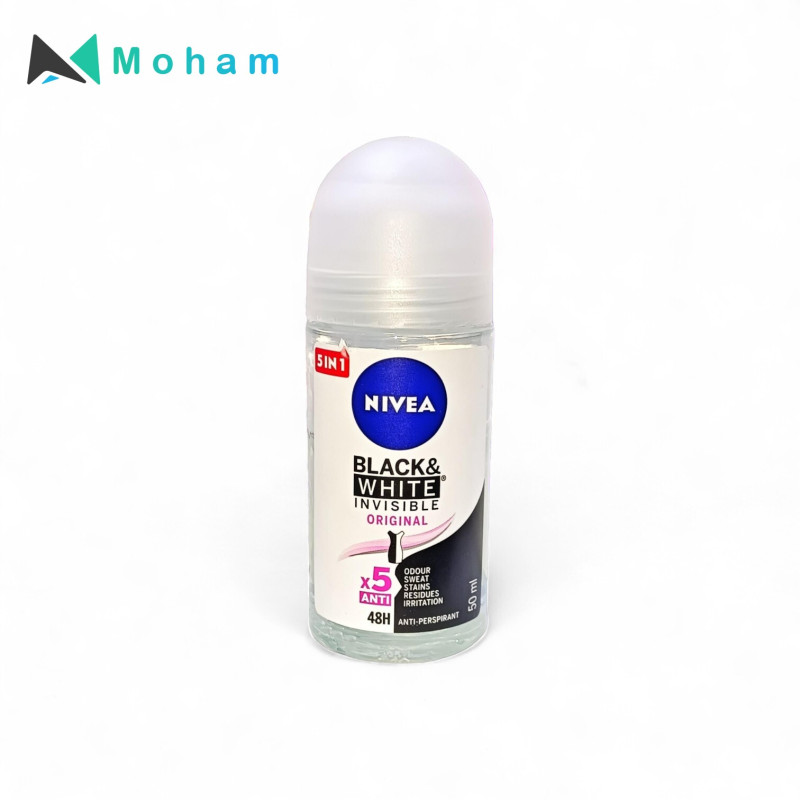 NIVEA (W) INVISIBLE BLACK&WHITE ORIGNAL ROLL ON 50ML