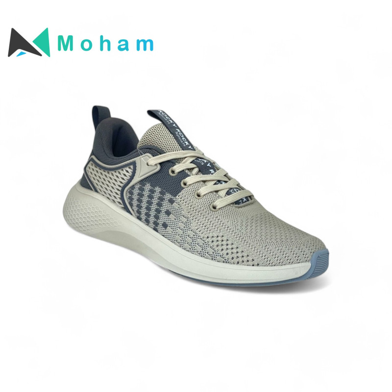 SPIC Beige/Grey Men's Running Shoes