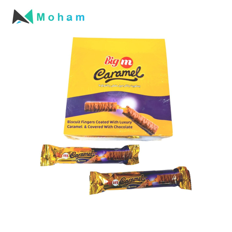 Big M Caramel Biscuit Fingers 24pcs. 33 Grams
