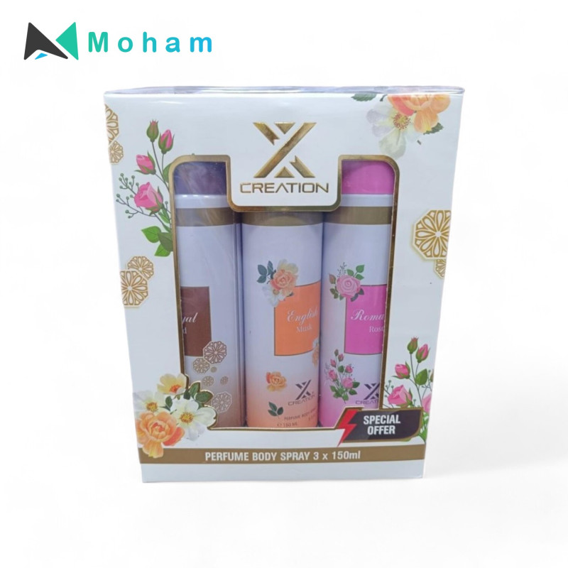 X CREATION 3PCS OFFER PACK 150ML
