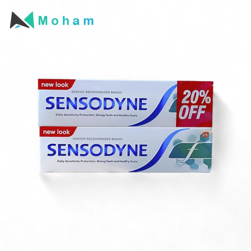 SENSODYNE TOOTHPASTE FLURIDE 75ML/2PC ST