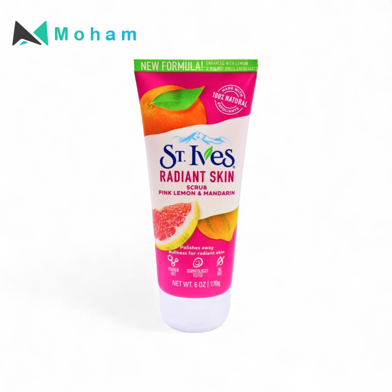 ST.IVES PINK LEMON & MANDARIAN SCRUB & MASK 170GM