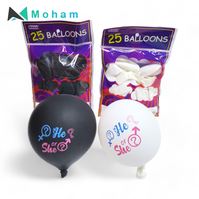 He or She? Gender Reveal Balloons