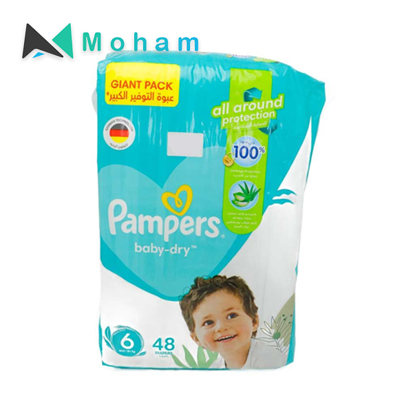 PAMPERS MEGA PACK 2X48PC NO6