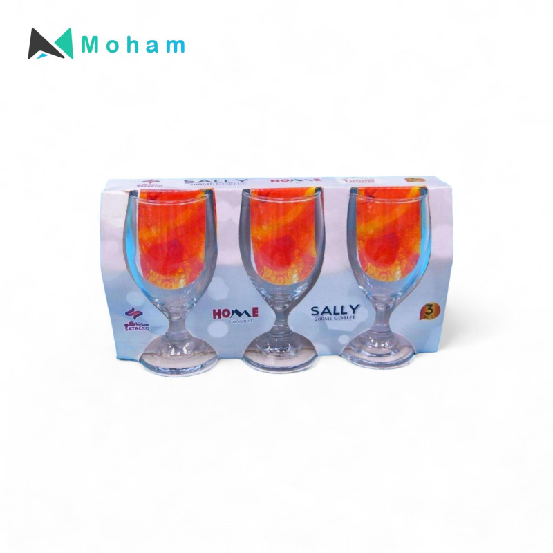 SALLY GOBLET 280ML-3PCS