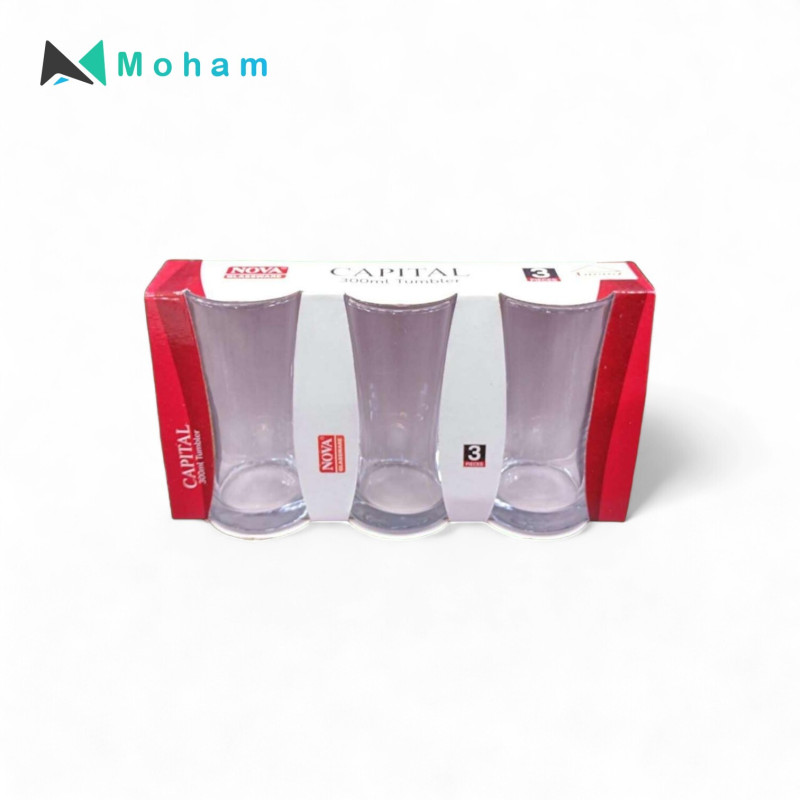 NOVA CAPITAL TUMBLER 280ML-3 PCS