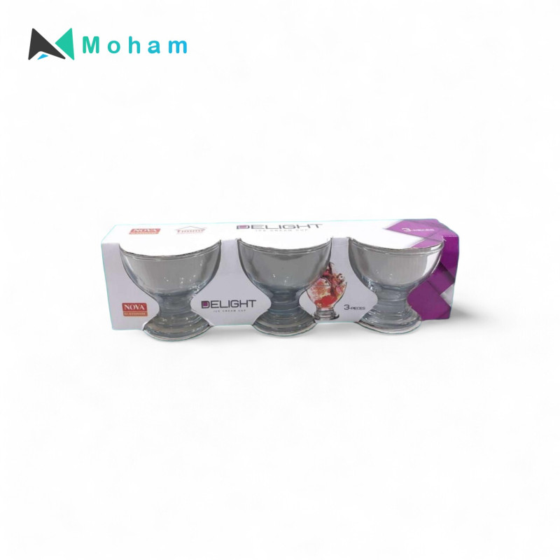 NOVA DELIGHT ICE CREAM CUP 3PCS PER SET