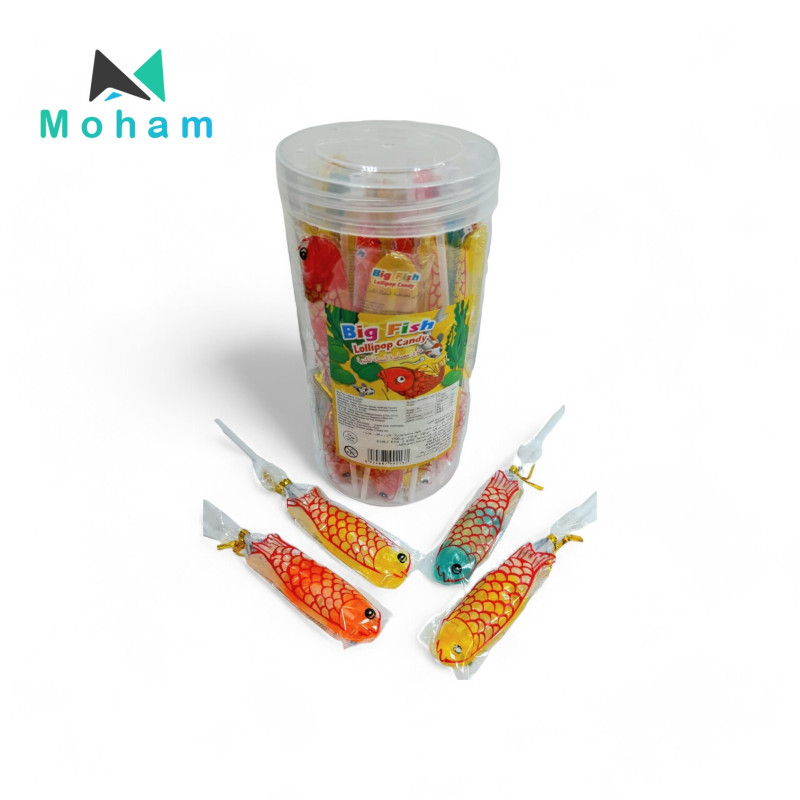 Big Fish Lollipop Candy 30pcs.