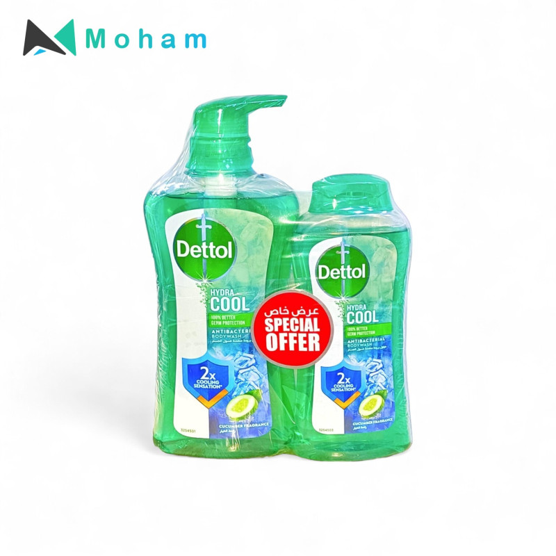 DETTOL BODY WASH HYDRA COOL 500ML+250ML