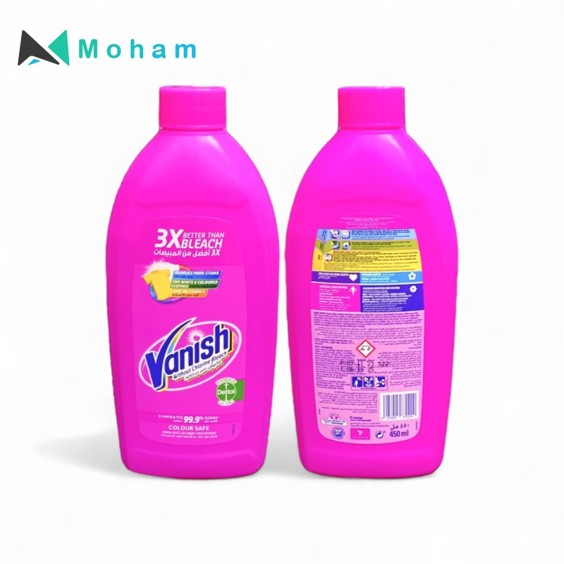 VANISH LIQUID STAIN REMOVER PINK 450ML