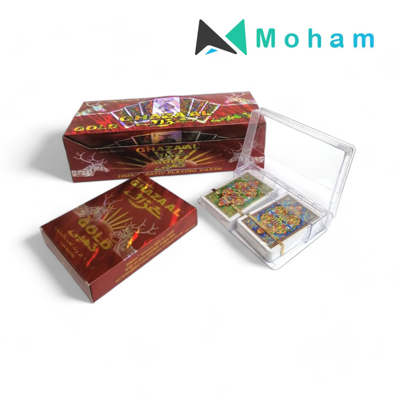 Qaisar Gold 100% Plastic Playing Cards