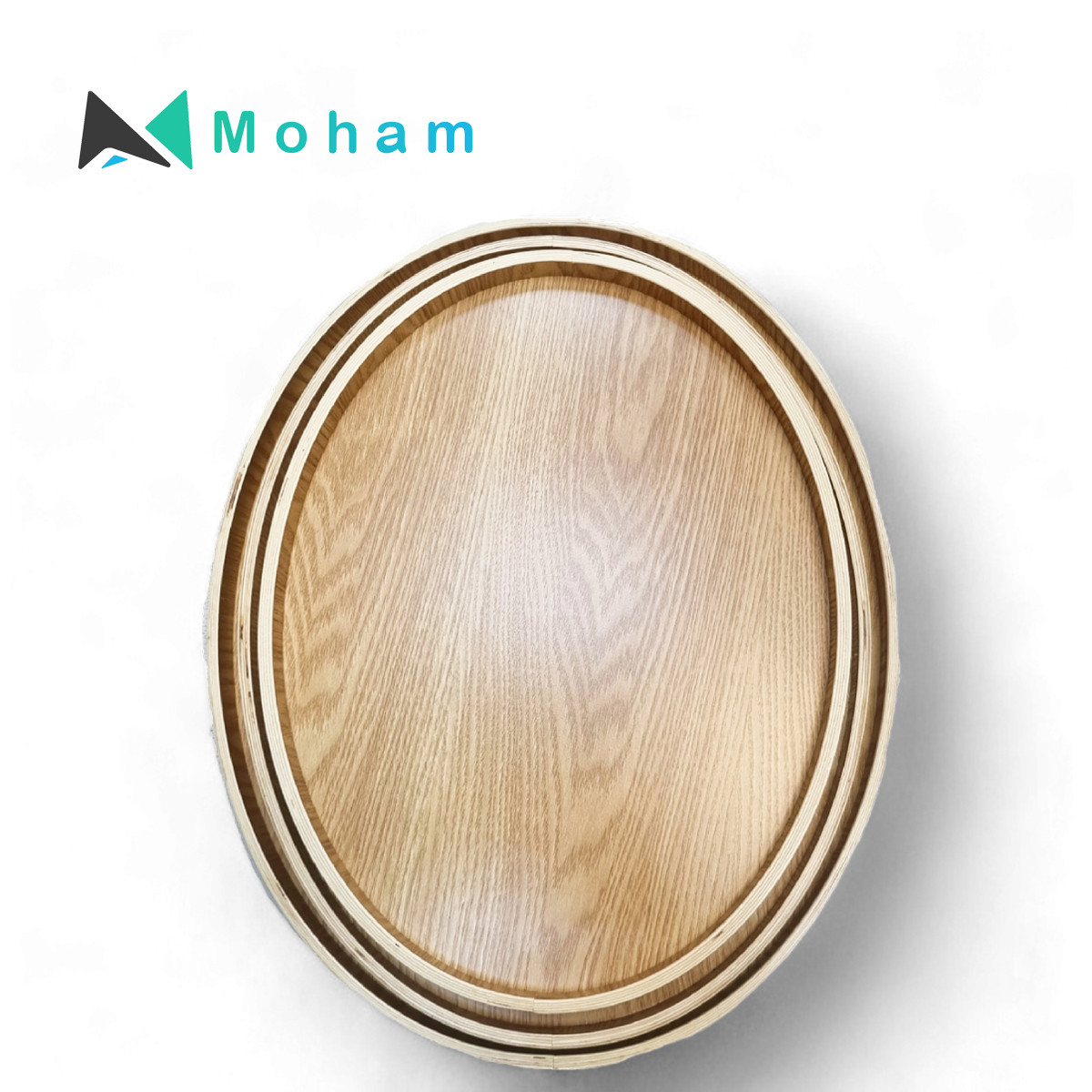 Wooden Oval Dishware Set