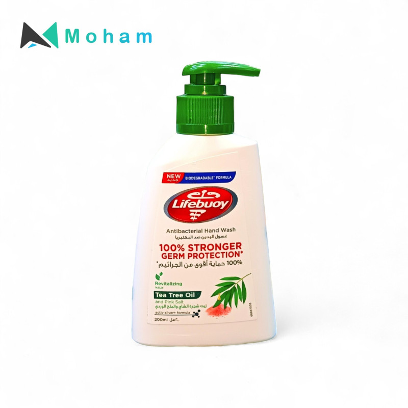 LIFEBUOY HANDWASH TEA & TREE & PINK SALT 200ML