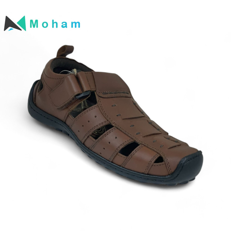FERRINI 7008 BRN Premium Leather Fisherman Sandals for Men