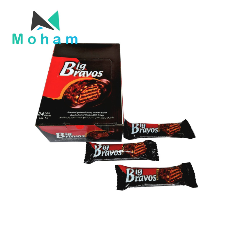 Big Bravos Chocolate Wafers 24pcs. 27 grams