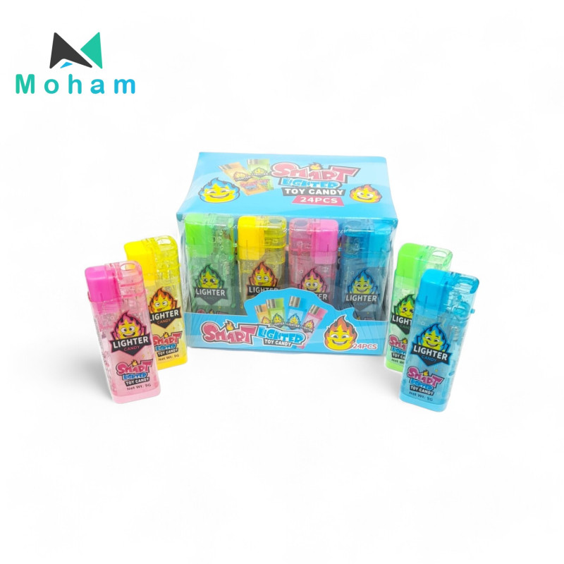 Lighter Shaped Candy with LED Light 24 pcs. 9grams