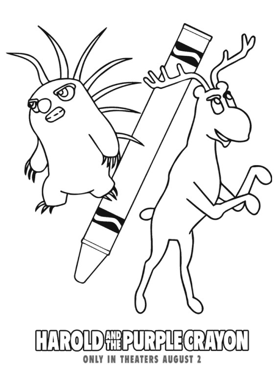 Harold's Imaginary Friends Coloring Page