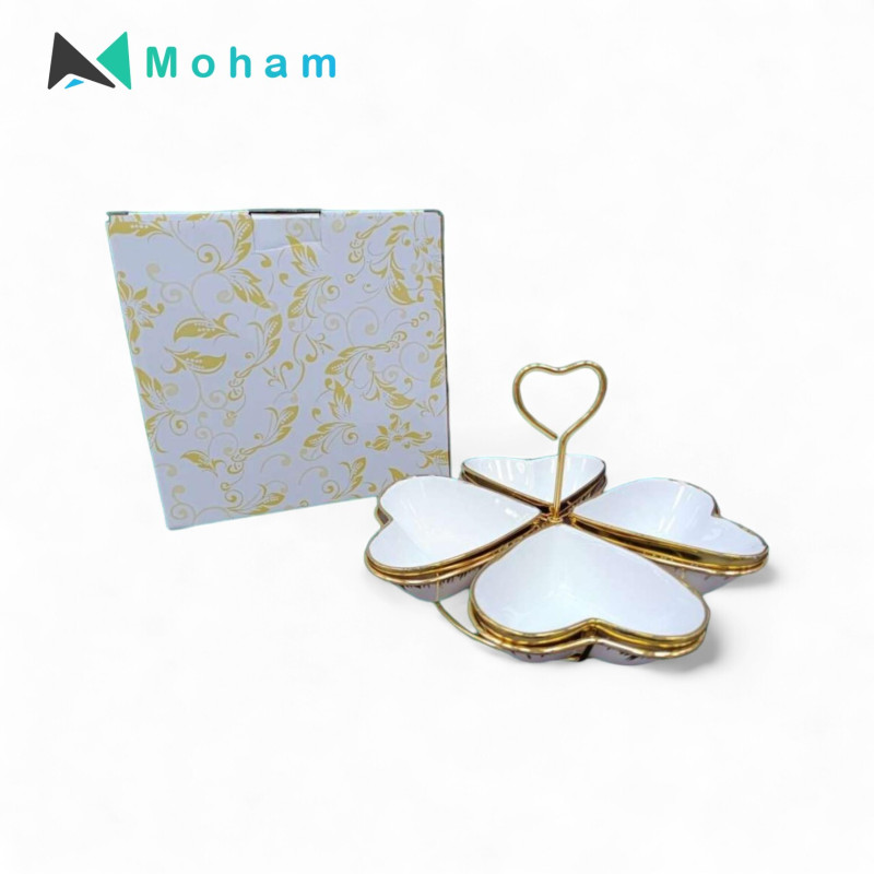 PLATE WID METAL SHELF 10.2X10.5X3.7CM-4PCS