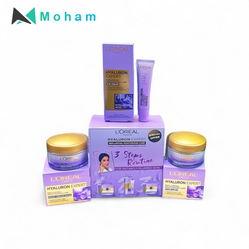 LOREAL HYALURON EXPERT CREAM 3PCS PER SET