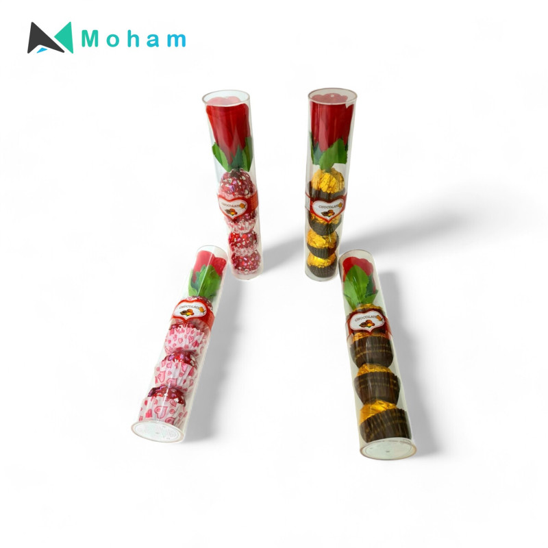 Romantic Rose Chocolates 4pcs. 50 Grams