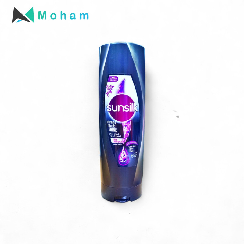SUNSILK CONTDITIONER STUNNING BLACK 350ML