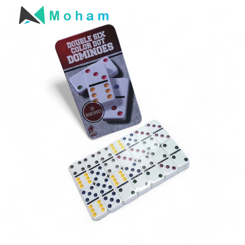 Double Six Color Dot Dominoes