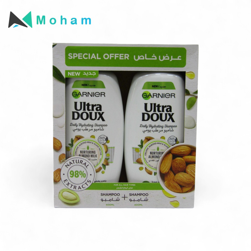 GARNIER SHAMPOO ULTRA DOUX NURTURING ALMOND MILK