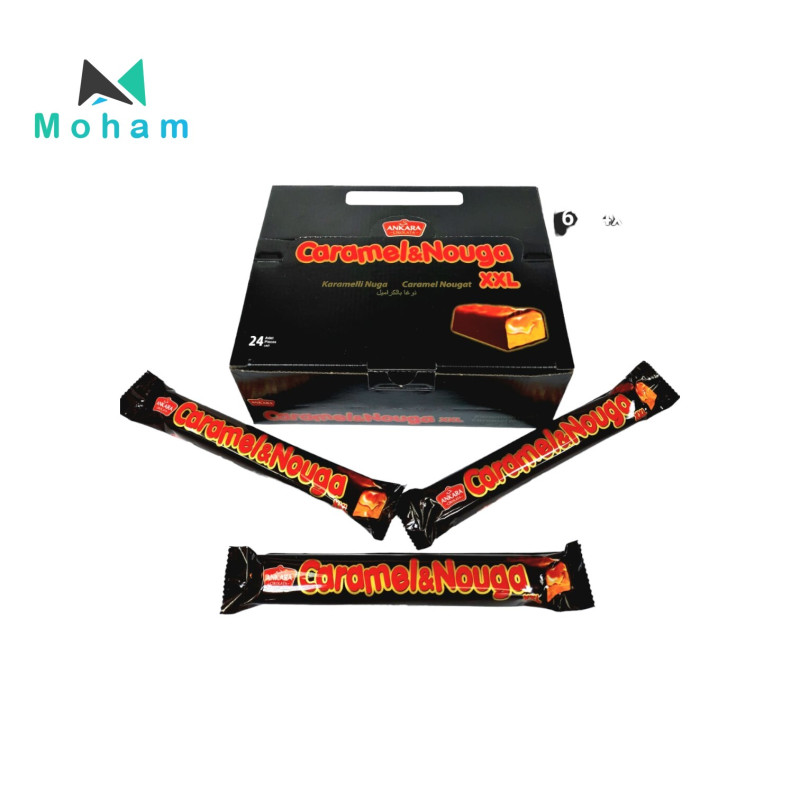 Caramel Nougat XXL Chocolate Bars 24pcs. 60 grams