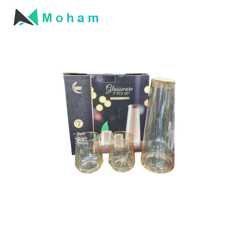 KSSY GLASSWARE 6PC CUP+1PC BOTTLE
