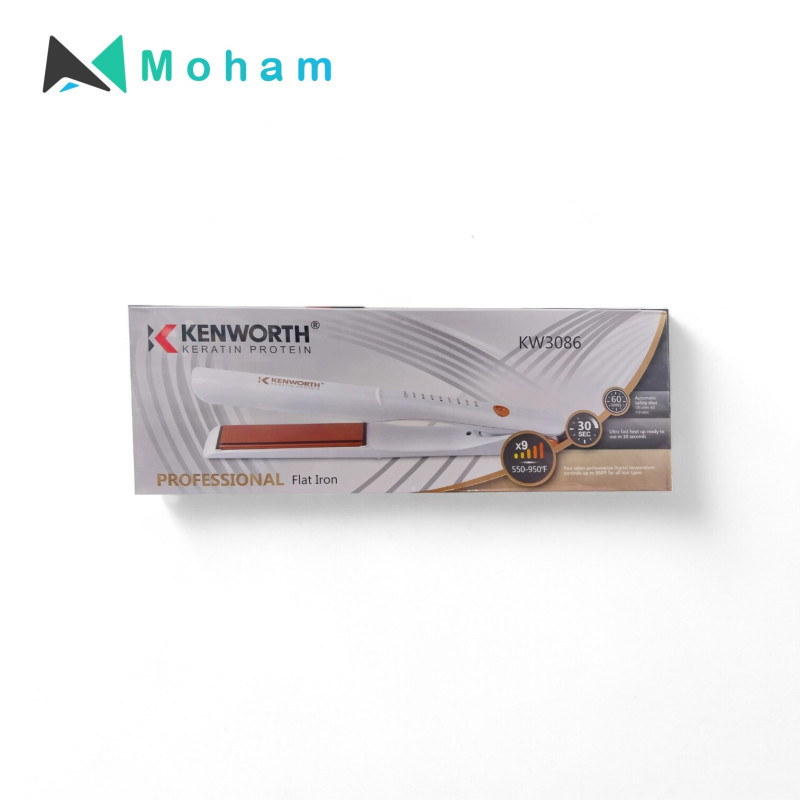 Kenworth KW3086 Professional Keratin Flat Iron