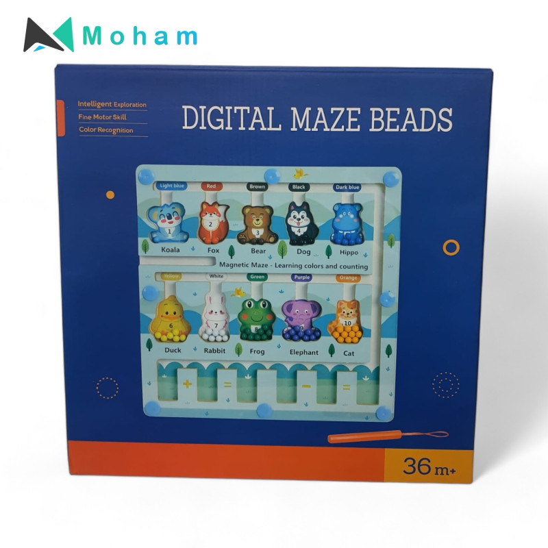 Digital Maze Bead Set: Learning Colors and Counting