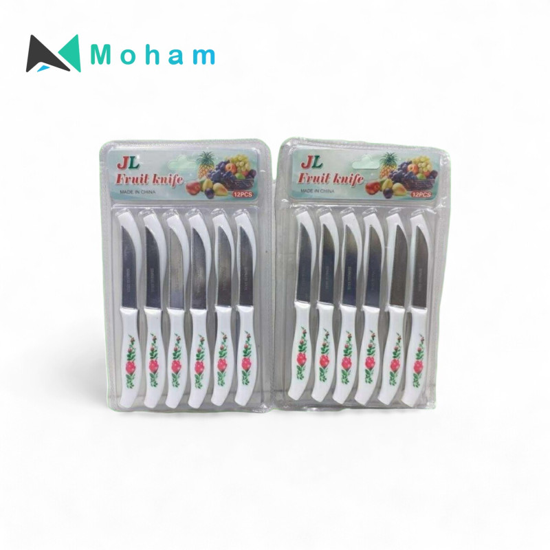 FLORAL FRUIT KNIFE SET-12PCS