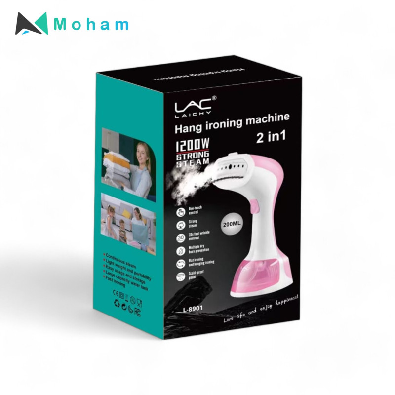 LAC LAICHY L-8901 2-in-1 Hang Ironing Machine - Powerful 1200W Steamer for Clothes