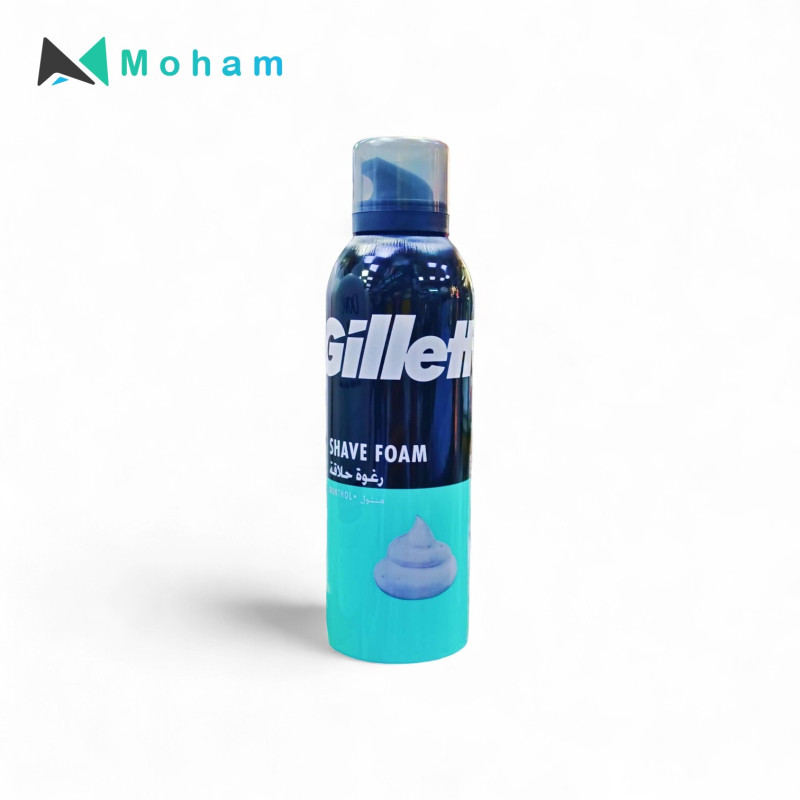 GILLETTE MENTHOL SHAVING FOAM 200ML