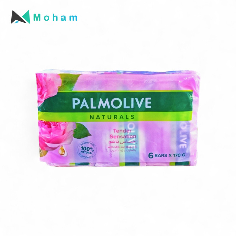 PALMOLIVE SOAP NOURISHING SENSATION WITH MILK&ROSE 170GM PACK OF 6 PCS