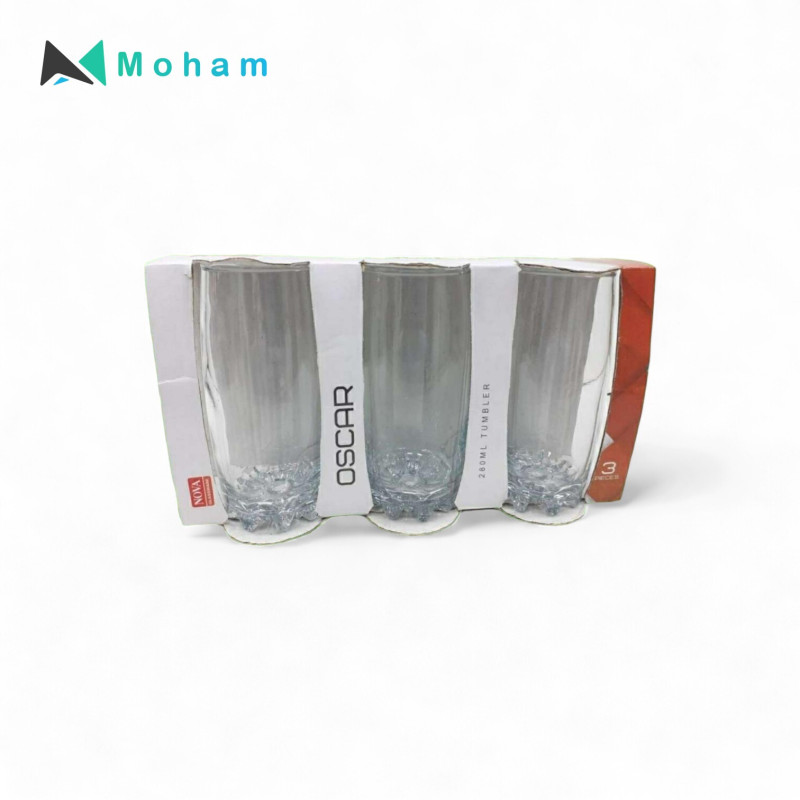 NOVA OSCAR TUMBLER 280ML 3PCS