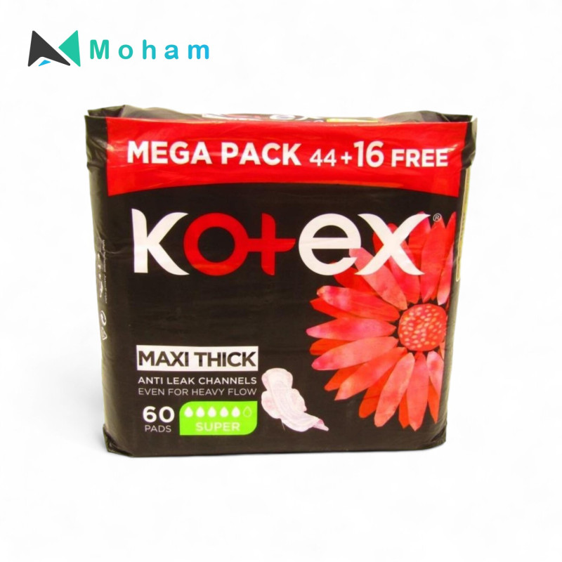 KOTEX MAXI PADS (SUPER) 60PC/PK
