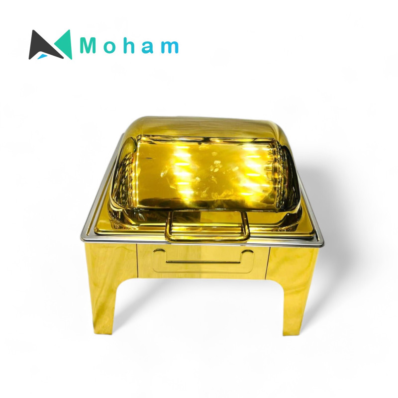 Golden Rectangular Chafing Dish