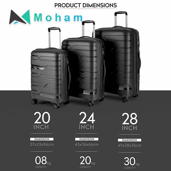 Beyond Basics Upgrade Your Travel Gear with Our 3-Piece Luggage Set