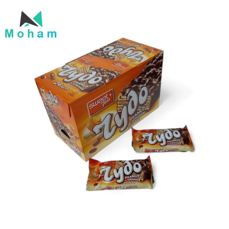 Zdao Chudo Peanut Orange Wafer Cake 24pcs. 75 grams