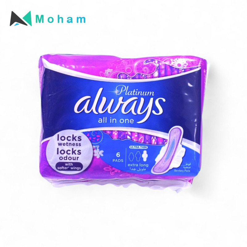 ALWAYS PLATINUM ULTRA THIN 6PAD/24PK