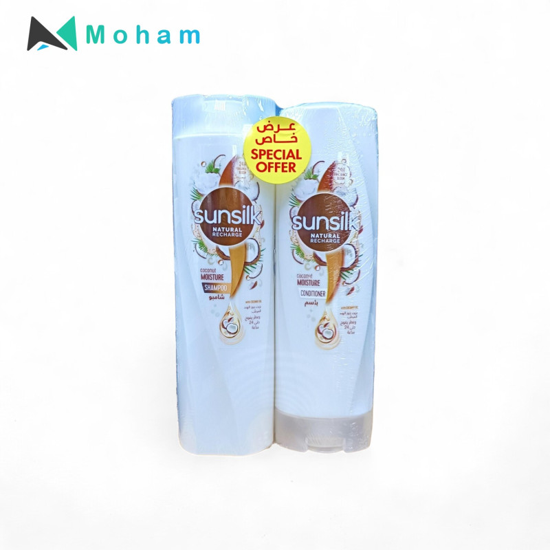 SUNSILK COCNUT MOISTURE (SHAMPOO+CONDITIONER) 400ML