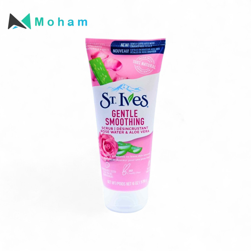 ST.IVES ROSE WATER & ALOEVERA SCRUB 170GM