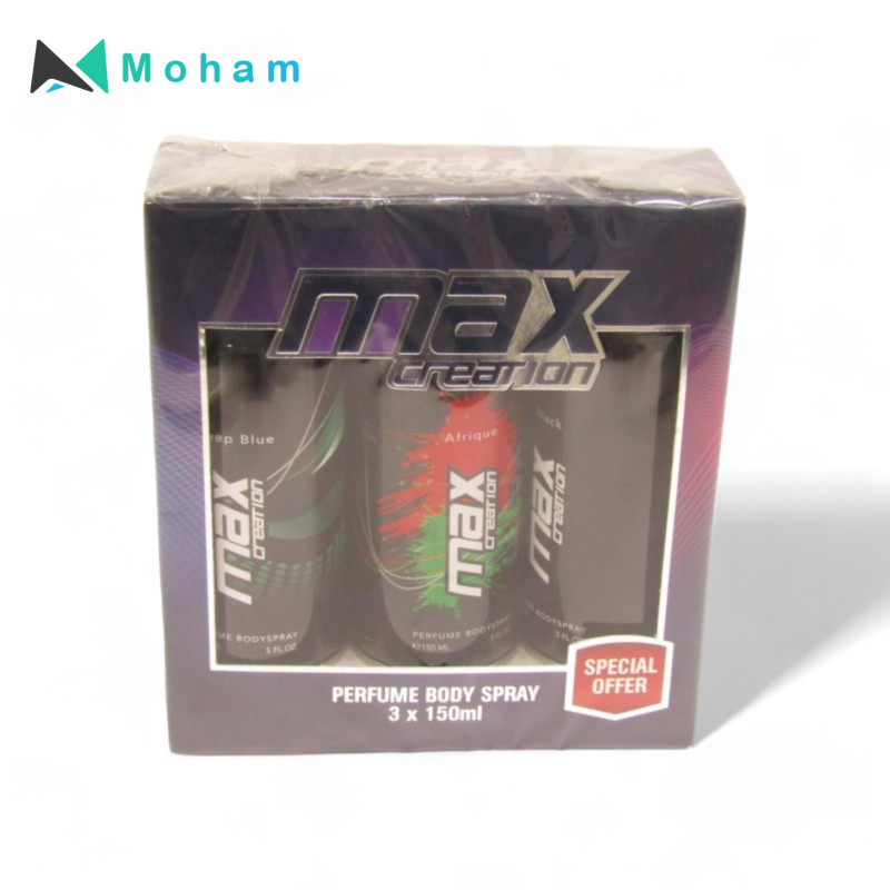 MAX CREATION 150ML ASST 3PCS