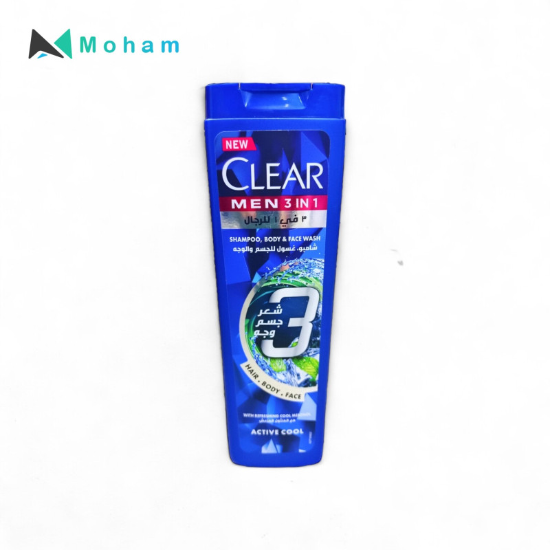 CLEAR  3IN1 MENTHOL SHAMPOO 400ML