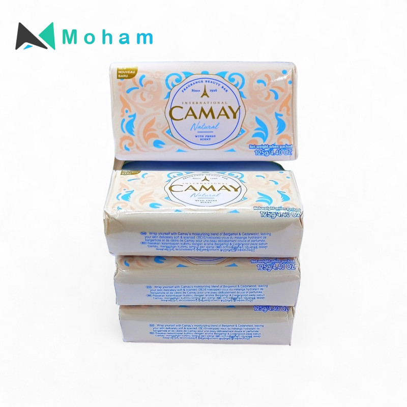 CAMY SOAP NATURAL 125GM SET OF 6 PCS