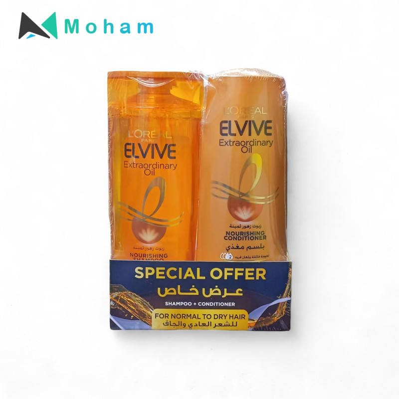 LOREAL SHAMPOO+ DEEP NOURISING SHAMPOO (DRY HAIR)400+360ML 6ST/12PC