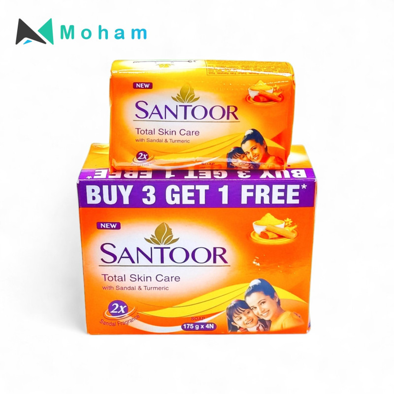 SANTOOR SANDAL& TURMERIC SOAP 175GMS